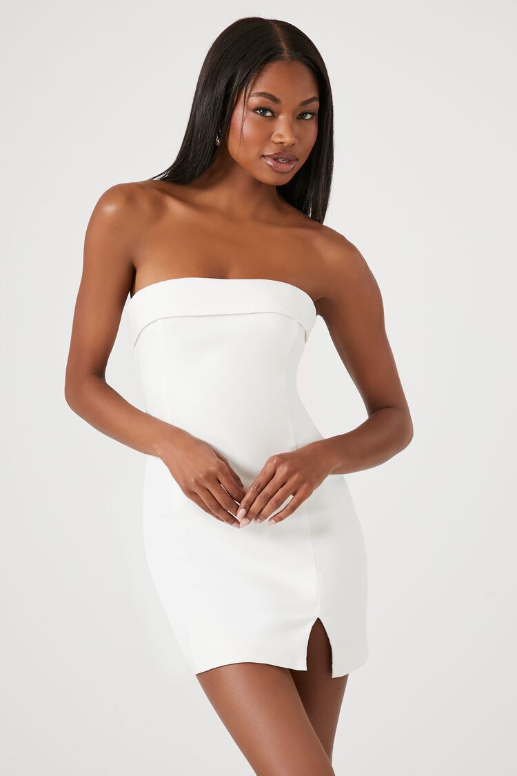white tube dress